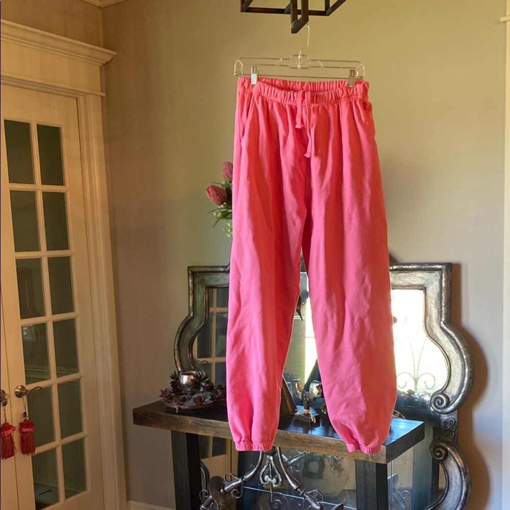 Daily Drills Pink Track Pants